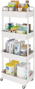 Laiensia 4-Tier Storage Cart, Mobile Shelving Unit Cart by Laiensia