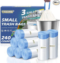 240 Count 3 Gallon Trash Bags Drawstring by TFORING%C2%AE