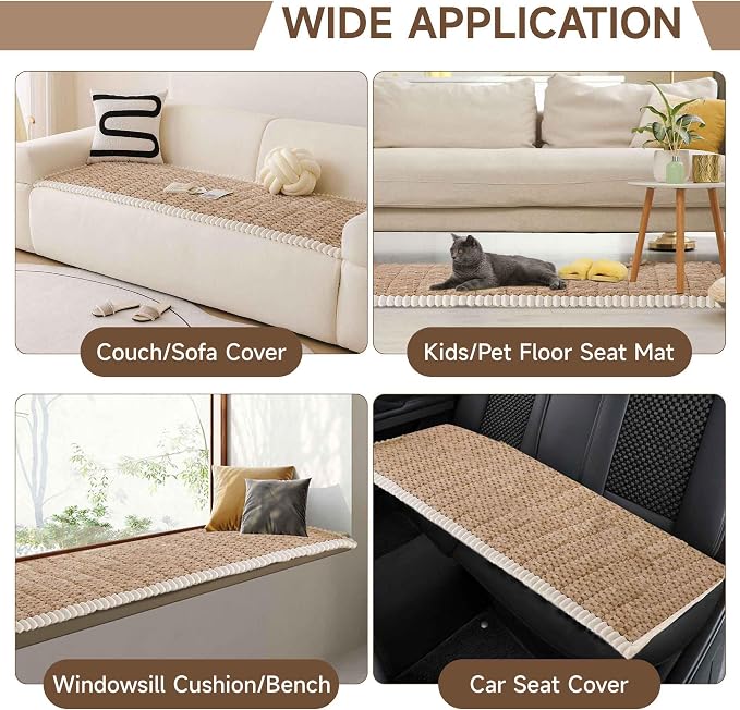OTOB Couch Cover for Dogs Washable All Seasons, Non Slip Fuzzy Pet Couch Covers - Image 7