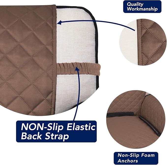 PureFit Reversible Quilted Sofa Cover, Water Resistant Medium Slipcover - Image 3