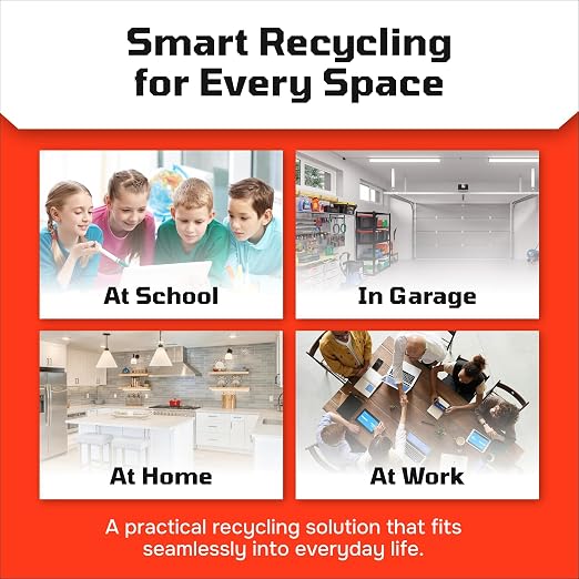 6 Gallon Stackable Recycling Bins - Image 5