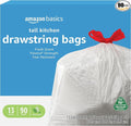 Amazon Basics 13 Gallon Flextra Strength Tall Kitchen Drawstring Trash Bags by AmazonBasics
