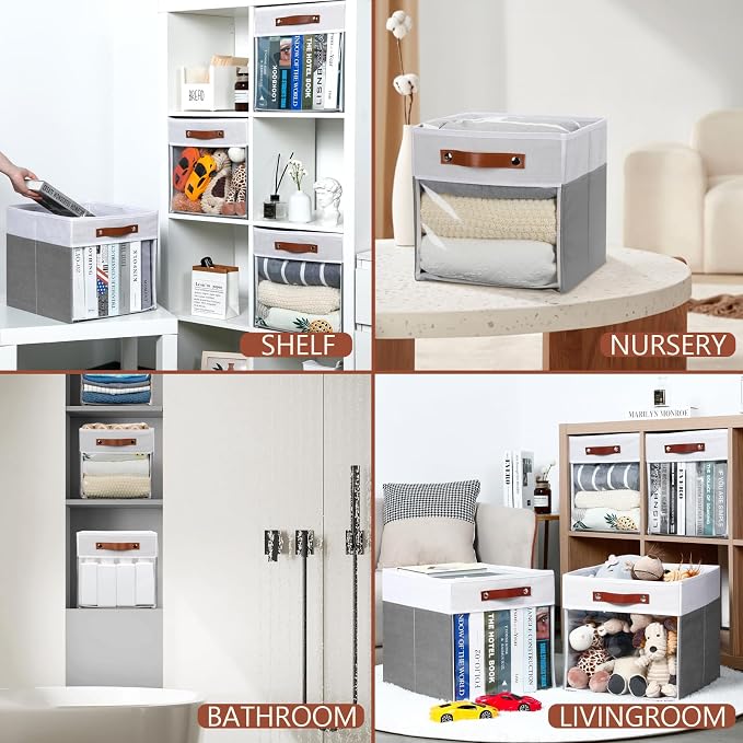 HNZIGE Fabric Cube Storage Bins - Image 6