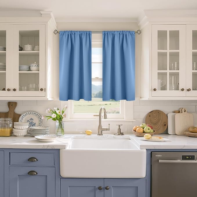 BGment Denim Blue Blackout Curtains - Image 4