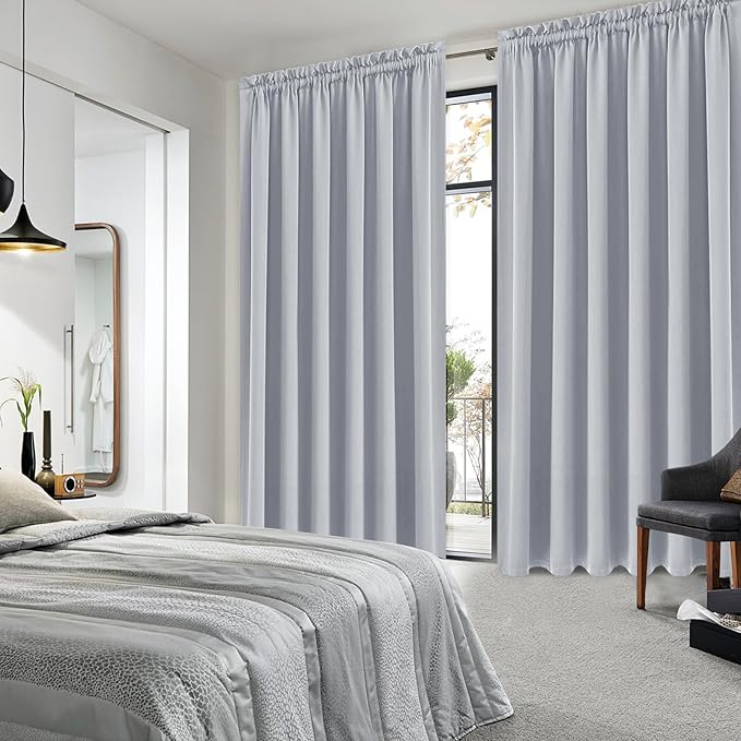 DWCN Blackout Curtains for Living Room Thermal Insulated, Energy Saving & Noise - Image 2