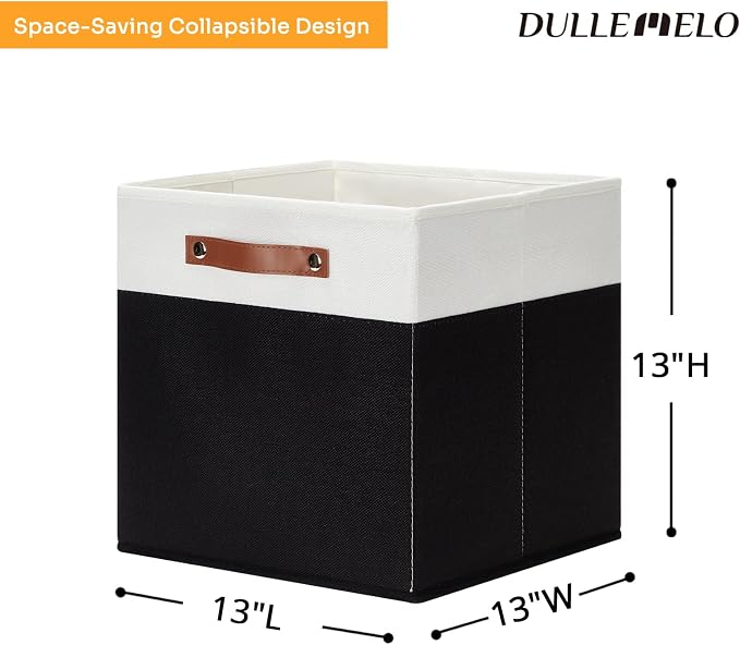 DULLEMELO Storage Cubes 13 inch, Cube Storage Bins - Image 5