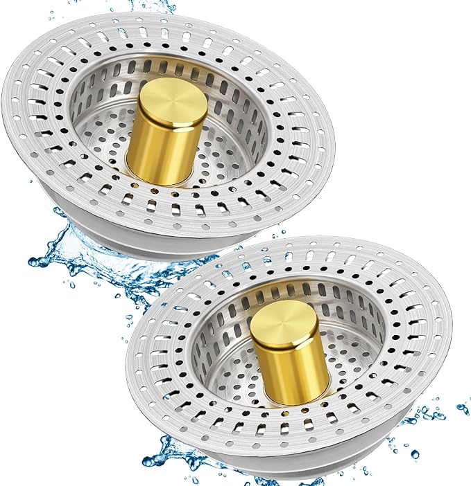 Upgraded 3 in 1 Kitchen Sink Drain Strainer by Unknown