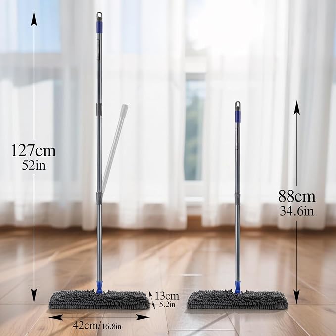 Two Sided Dust Mop Floor Cleaning System, MASTERTOP 360 Microfiber Mop - Image 7