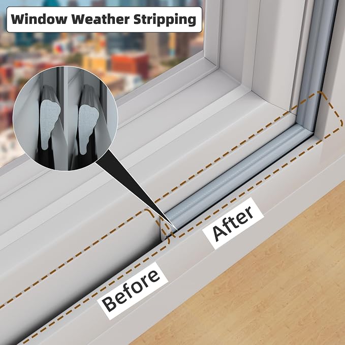 2 Pack*16.4 Ft Weather Stripping Seal Strip - Image 5