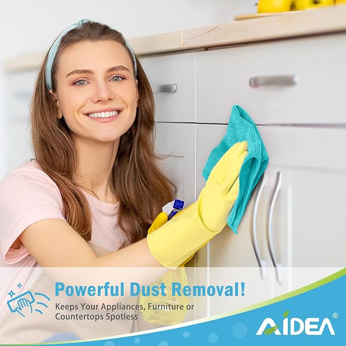 AIDEA Microfiber Cleaning Cloth-50PK, Soft Microfiber Towels - Image 3