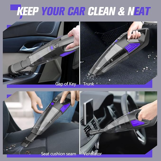 Handheld Vacuum Cordless Cleaner, Powerful Portable and Dust Buster Hand Vcauum - Image 6