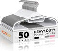 HOUSE DAY White Plastic Hangers 50 Pack, Slim Space Saving, Non Slip Hangers by HOUSEDAY