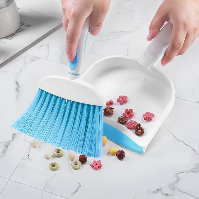 NACENA Small Dust Pan and Brush Set, Mini Broom and Dustpan Set Small Hand - Image 4
