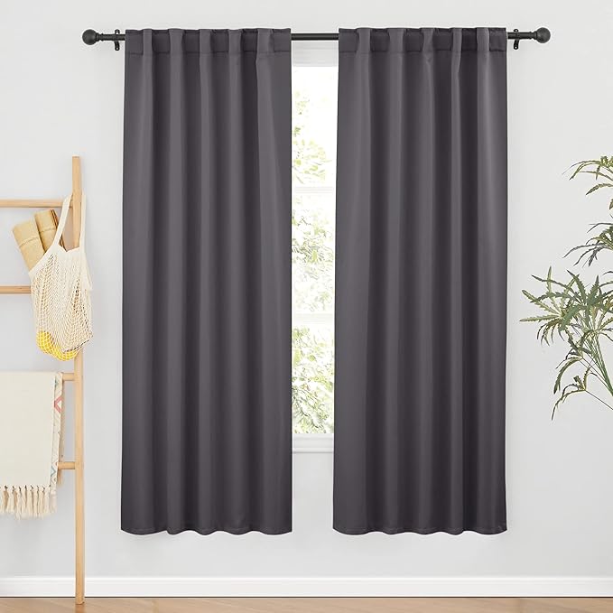 RYB HOME Blackout Grey Curtains by RYBHOME