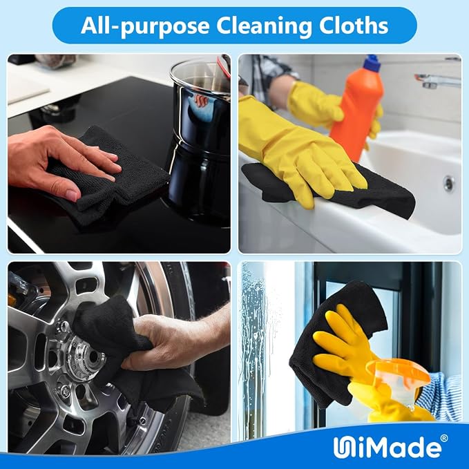 Microfiber Cleaning Cloth, 50 Pack Microfiber Towels - Image 7