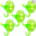 Antimbee Clear Suction Cup Hanger, 5 Pack Removable Small Suction Cups by Antimbee