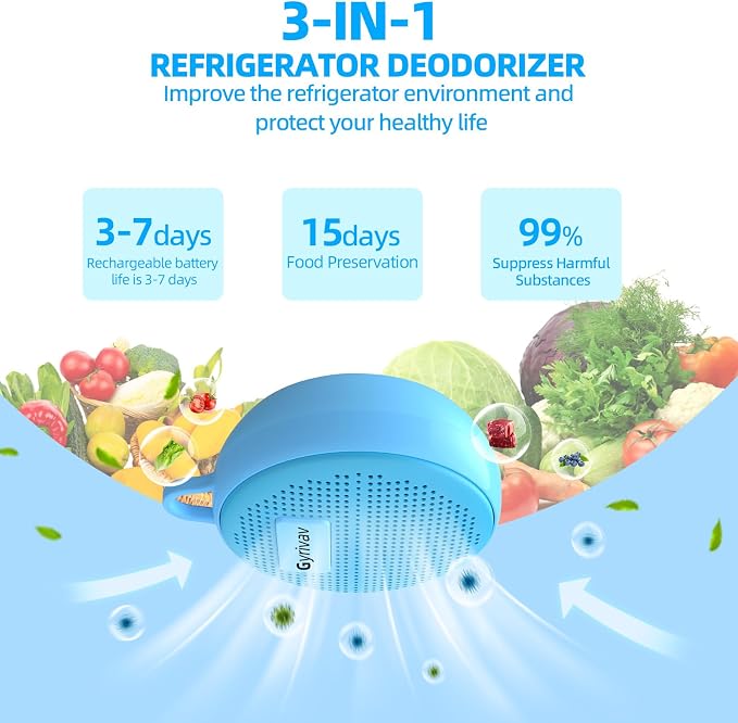 Refrigerator Deodorizer, Rechargeable Deodorizer, Fridge Deodorizer, Air - Image 3