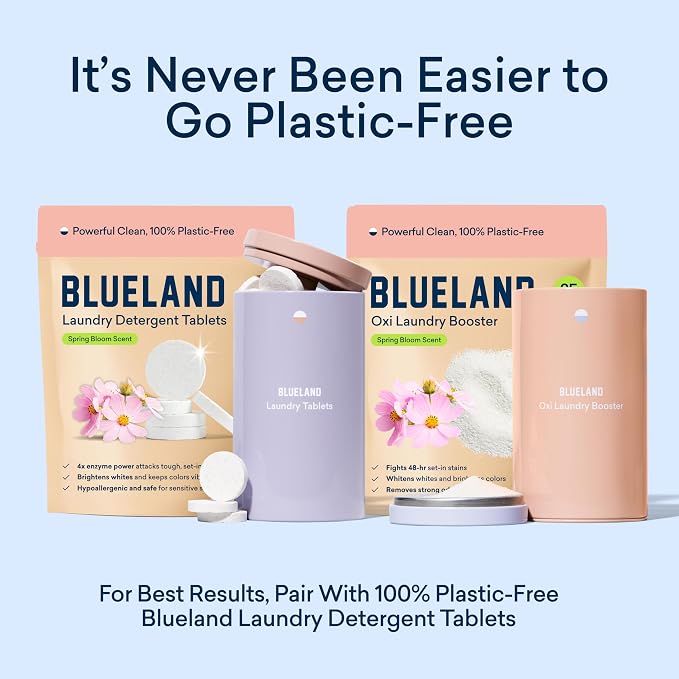 BLUELAND Oxi Laundry Booster Powder Refill 2-Pack, Spring Bloom Scent, 50 Loads - Image 6