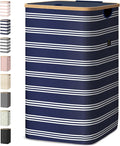 BALEINE Laundry Hamper with Lid, Tall Laundry Baskets with Bamboo Pull Handles by BALEINE