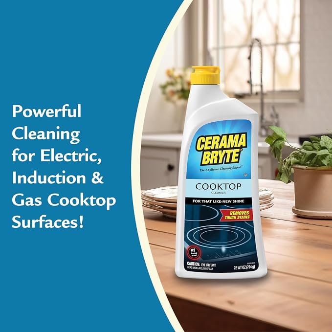 Cerama Bryte Glass Cooktop and Stove Top Cleaner Combo Kit - Image 5