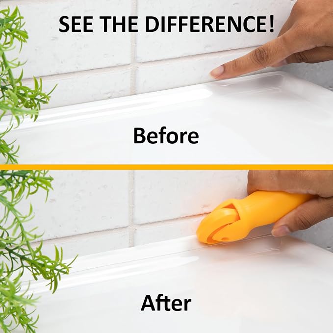 InstaTrim The Original Flexible Trim -10ft Grey 3/4" Wide Caulk Tape - Image 11