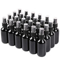 Black Glass Small Spray Bottle 2 oz 24 Packs, Fine Mist Sprayer Small Clear by QUALITYGLASSBOTTLECREATOR