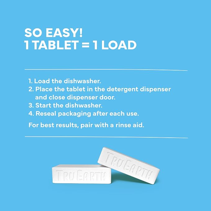 Tru Earth Dishwasher Detergent Tablets | Eco Friendly Alternative to Liquid - Image 4