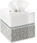 Creative Scents Mirror Damask Square Tissue Box Cover by CreativeScents