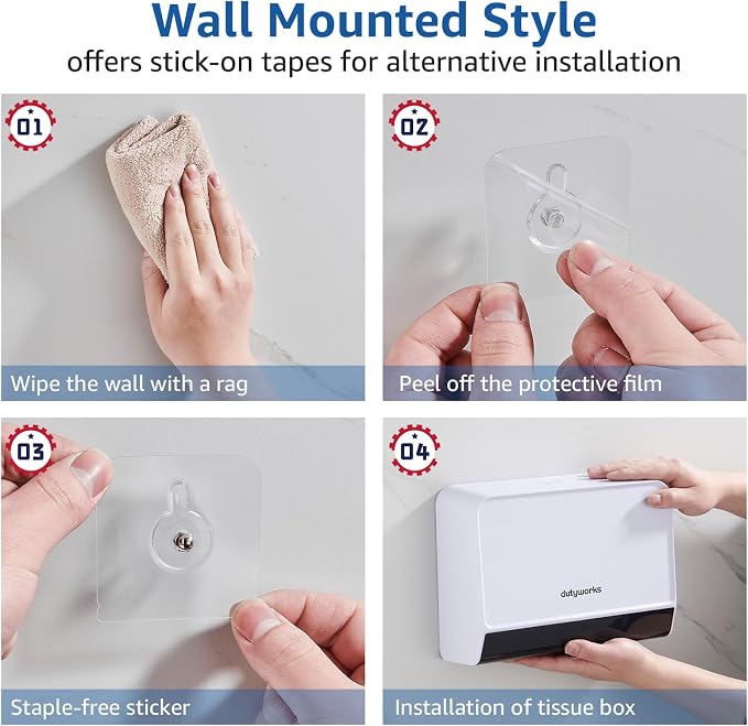 Paper Towel Dispenser Wall Mounted, Trifold/C Fold/Z Fold Paper Towel Holder - Image 5