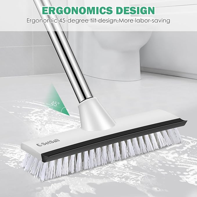 SetSail Upgraded Large 12 in Wide Floor Scrub Brush - Image 5
