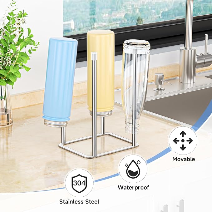 Water Bottle Drying Rack, Stainless Steel Bottle Dryer Rack, Baby Bottles Rack - Image 3