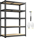 1980LBS Storage Shelves, 5-Tier Adjustable Pantry Shelves, Metal Shelving Unit by Durayloly