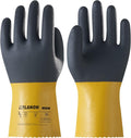 LANON 3 Pairs PVC Chemical Gloves, Thick Rubber Work Gloves, Heavy-Duty by LANONProtection