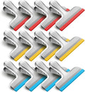 HOUSE AGAIN 12 Pack Stainless Steel Chip Bag Clips Covered by HOUSEAGAIN
