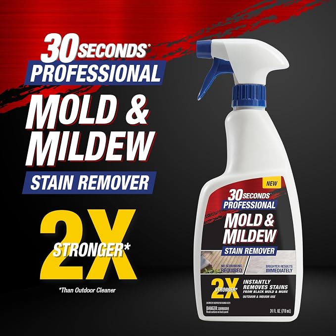 30 SECONDS Pro Mold and Mildew Stain Remover | Scrub Free | Brighter Results - Image 6