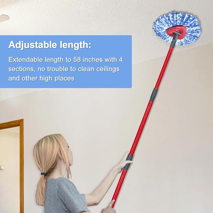 Spin Mop Replace Head, Mop Handle - Image 6