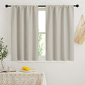 RYB HOME Blackout Short Cafe Curtains, Privacy Light Block Small Window Curtains by RYBHOME
