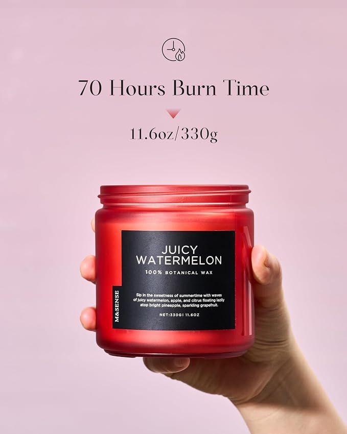M&SENSE Juicy Watermelon Scented Candle - Image 3