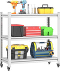 34''W Garage Heavy Duty 3-Tier Adjustable Storage Rack, Steel Shelving by Kooyon