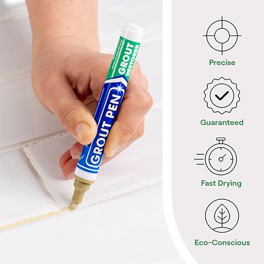 Grout Pen Beige Tile Paint Marker: Waterproof Grout Paint, Tile Grout Colorant - Image 2