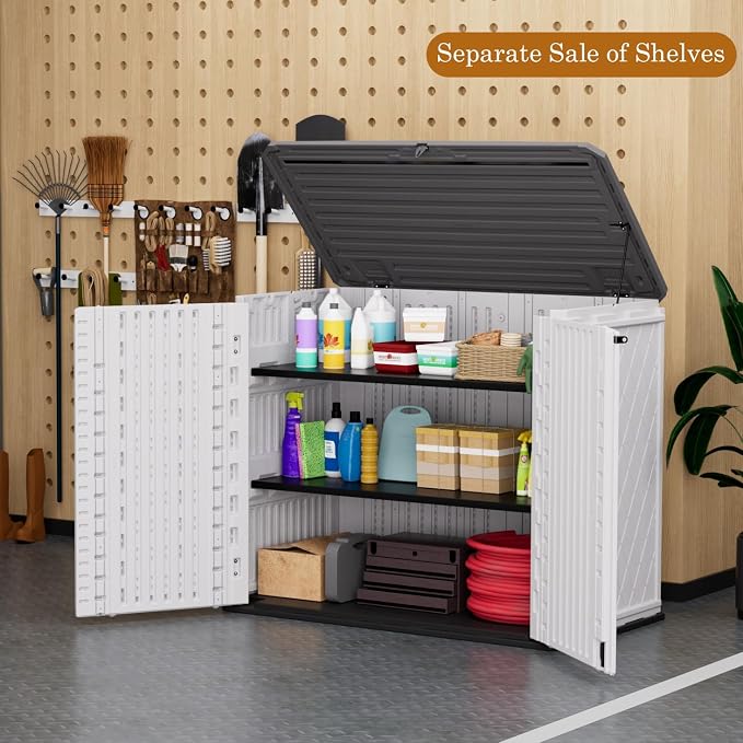 ZZM 4x3FT Heavy-Duty Outdoor Storage Shed | 34 Cu.Ft Waterproof Resin Cabinet - Image 3