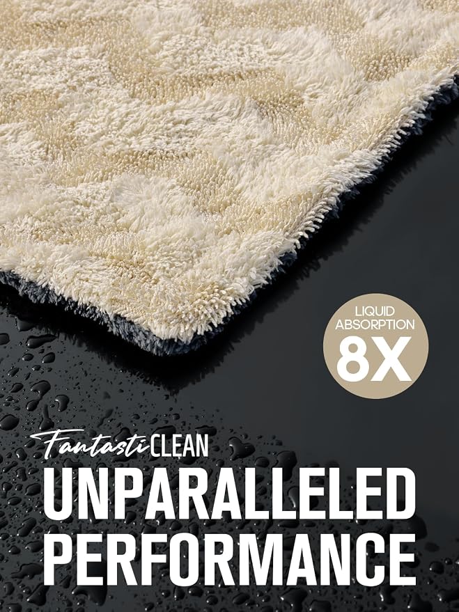 Fantasticlean Large Car Drying Towel- 26‘’ by 20'', 2 Pack-Premium Microfiber - Image 5