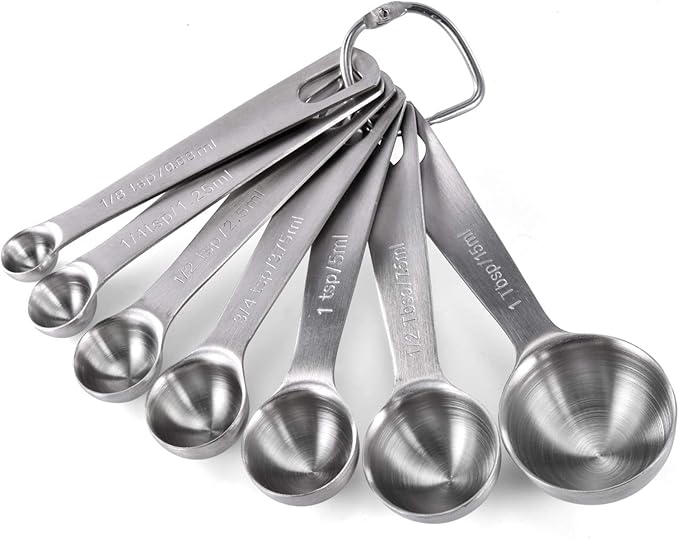 U-Taste 18/8 Stainless Steel Measuring Spoons Set: 7 Piece by U-Taste