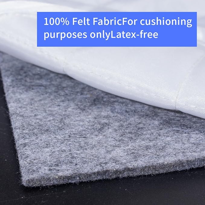 Felt Rug Pad, 8x10 Ft Extra Large Area Rug Cushioned Carpet Pad, Thick Felt Rug - Image 4