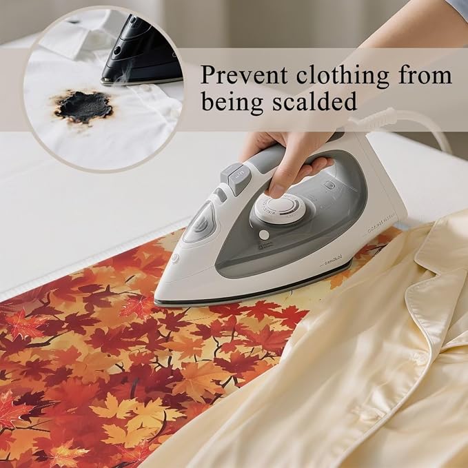 Ironing Mat Maple Leaf Ironing Board Pad Heat Resistant, Quilting & Travel - Image 5