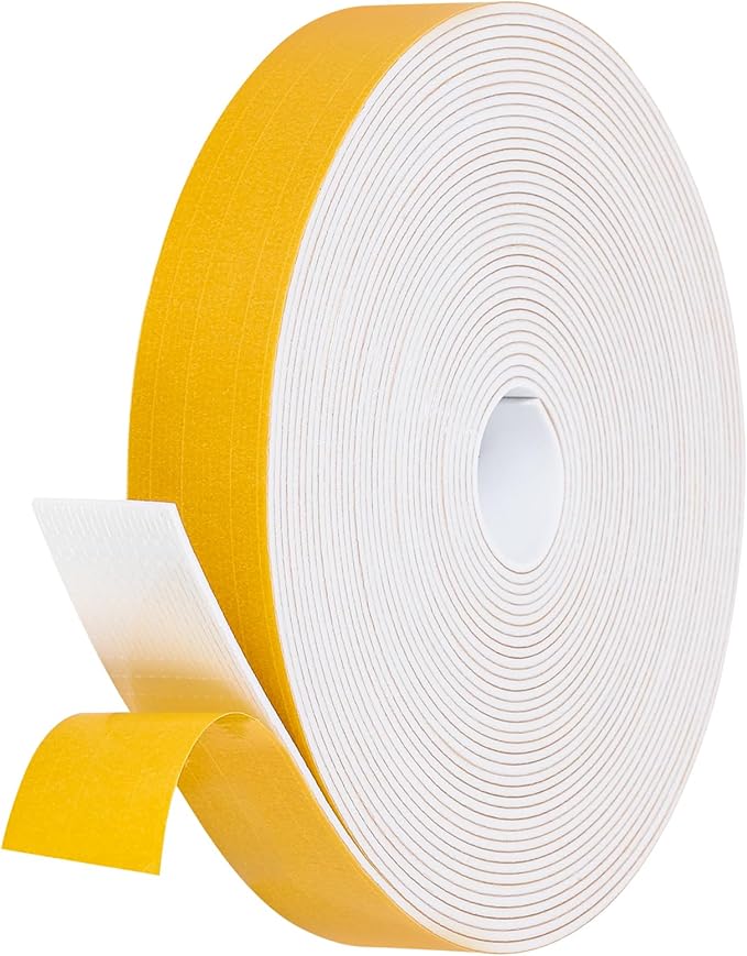 32Feet Weather Stripping Seal for Door Window, High Density Foam Tape, by Amzjjle