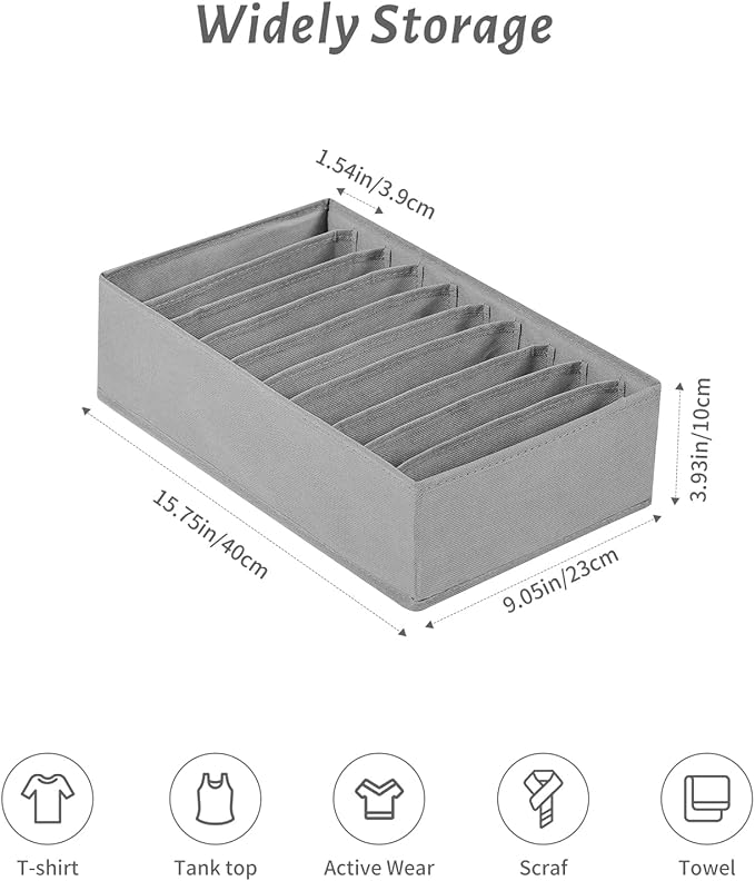 4 Packs T-shirt Drawer Organizers - Image 4