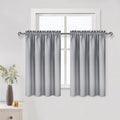 DWCN Silver Grey Short Blackout Curtains by DWCN