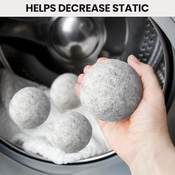 Kenning 26 Pieces Wool Dryer Balls Set, 24 Reusable Dryer Balls - Image 5