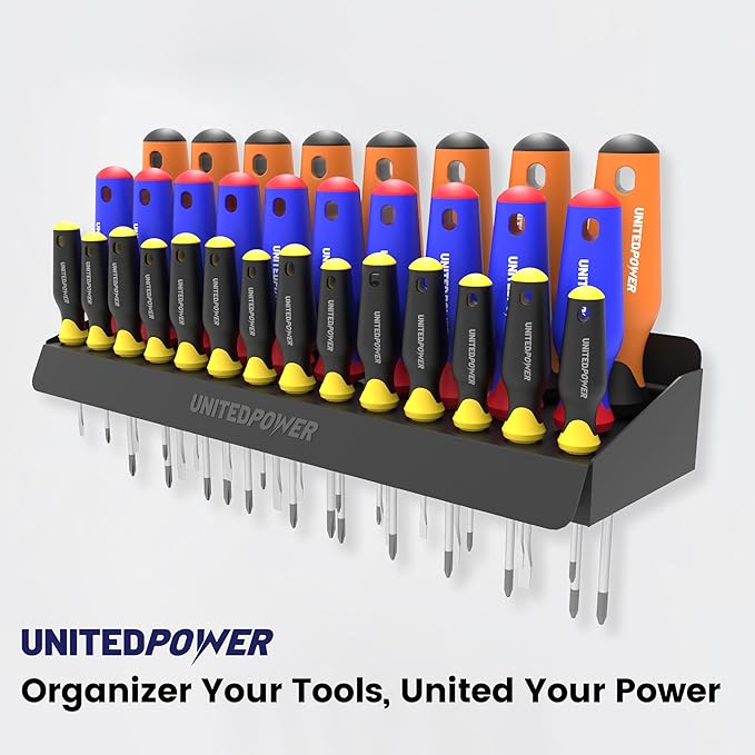 UNITEDPOWER Screwdriver Holder, Wall Mount Storage Rack Organizer - Image 7